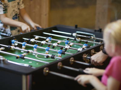Tischkicker steht bereit