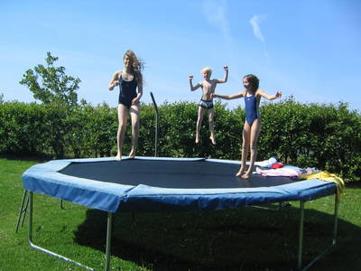 Spaß auf dem Trampolin