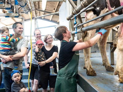 Erläuterungen im Melkstand