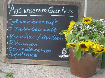 Wir haben auch selbstgemachte Marmelade