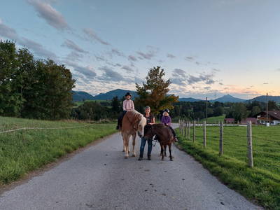 Ausritt mit unseren Pferden