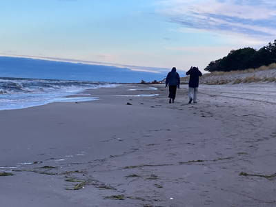Winterspaziergang am Ostseestrand