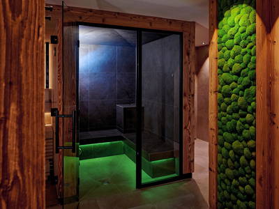 Dampfbad im Saunabereich