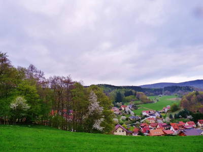 Ottsansicht von Elmenthal, vom Panoramaweg aus betrachtet, bis zur Klinge etwa 3.5 km
