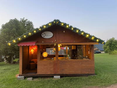 Sternehütte am Abend