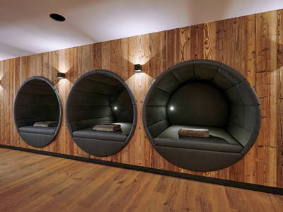 Kuschelröhren im Saunabereich