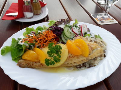 Etwas Gutes gibt es gleich nebenan  im Berggasthof Hohe Klinge / 50 m bergab) !