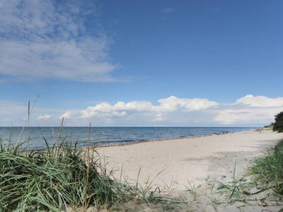 Blick auf den herrlichen Naturstrand