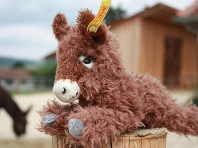 DAs Hopfenburg-Maskottchen, Beppo von Steiff ist nur bei uns erhältlich