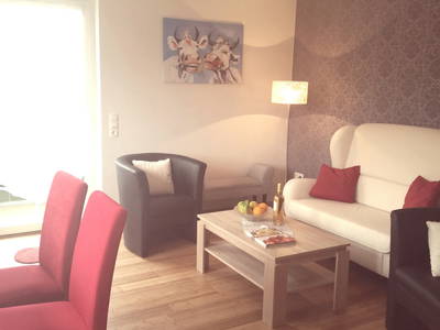 Ferienwohnung Hof up'n Warf mit Balkon