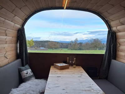 Bild 5 aus  Holzfass - Entspannung pur mit schönstem Bergblick