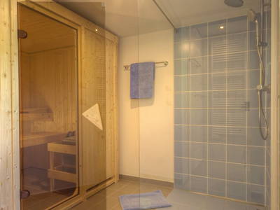 Sauna und ebenerdige Dusche Deluxe Bungalow