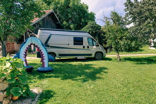 Camping am Hofweiher beim Brunnerhof aus Tittmoning