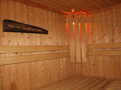 Sauna im Untergeschoss