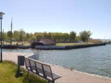 Panoramafoto Bodstedter Hafen, ca. 7 Gehminuten vom Haus entfernt