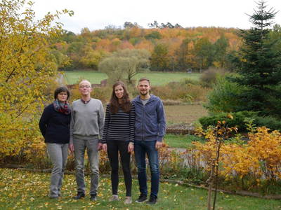 Ihre Gastgeber Erna, Otto, Lisa und Johannes Zinn