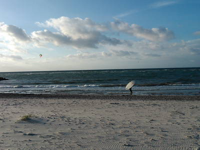 Surfer am Strand