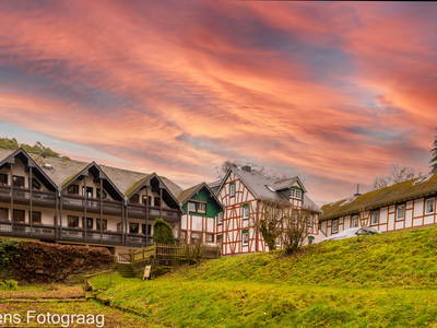 Mühle bei Sonnenuntergang