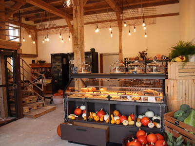 Unser Hofladen, in dem Sie täglich frische Produkte finden