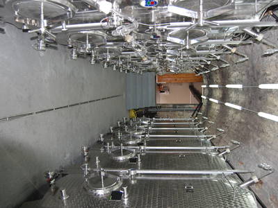 Der neue Fassraum im alten Gewölbe - Keller 1