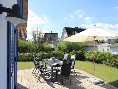 Blick auf die gemütliche Terrasse