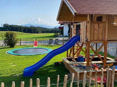 Bergblick vor der Tür