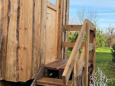 Eingang zur Sauna ...