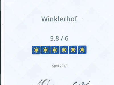 Gute Bewertung, herzlichen Dank unseren Gästen