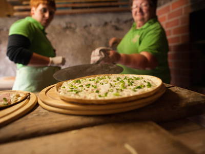 Holz Ofen Flammkuchen