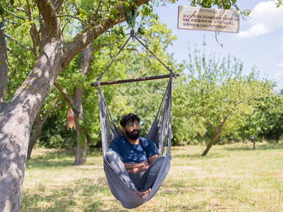Hängematte Garten der Ruhe und Sinne