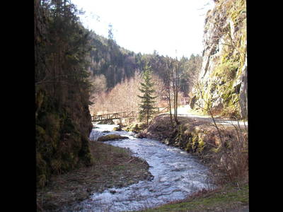 Die "Steinachklamm".