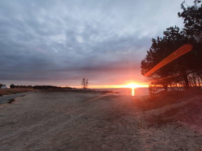 Sonnenuntergang am Bodstedter Strand