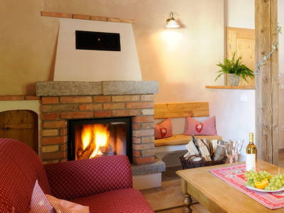 Kaminofen in der 5***** Sterne Wohnung Edelweiß