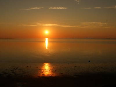 Romantischer Sonnenuntergang